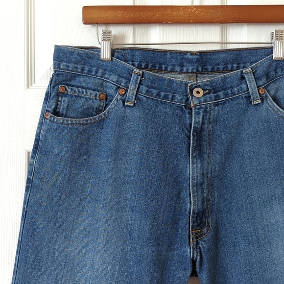 Polo Ralph Lauren 90's Vintage Medium Wash Relaxed Fit Straight Leg Jeans 36x32 - Picture 10 of 14